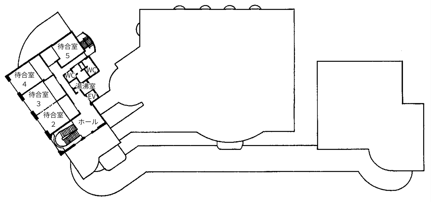 ひがしひろしま聖苑館内配置図